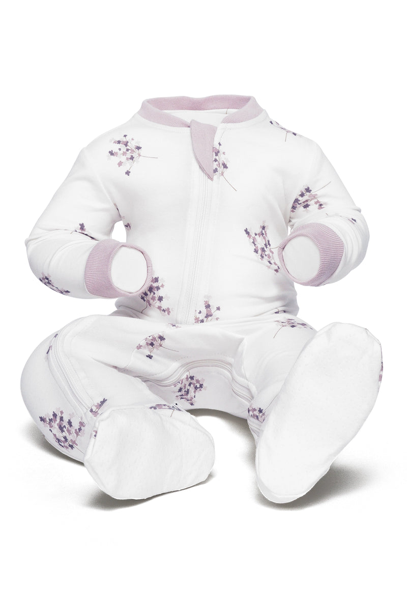 Spring Blossom - Babysuit - Footed-  Zippy Jamz