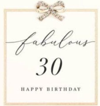 Fabulous 30 Birthday Card - Lemon And Lavender Toronto