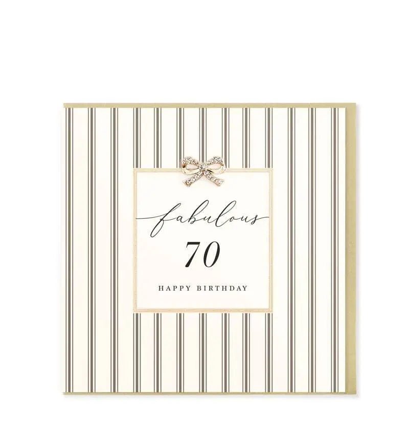 Fabulous 70 Birthday Card - Lemon And Lavender Toronto