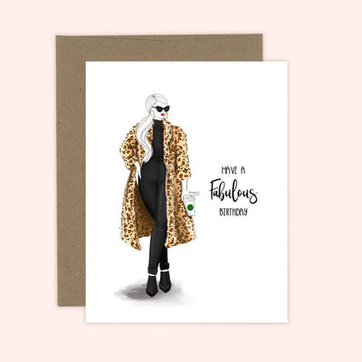 Fabulous Birthday - Fashion Birthday Greeting Card - Lemon And Lavender Toronto