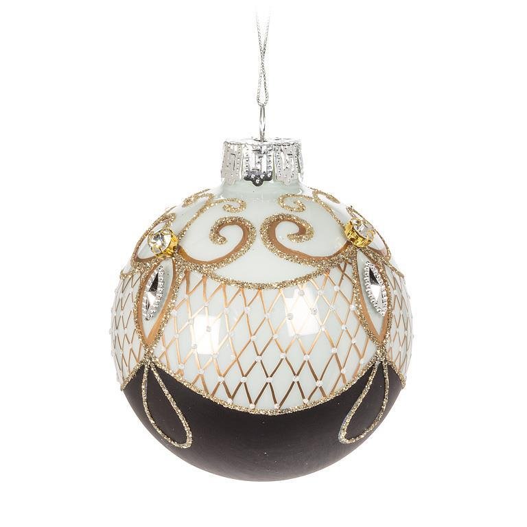 Fancy Cameo Ball Ornament - Lemon And Lavender Toronto