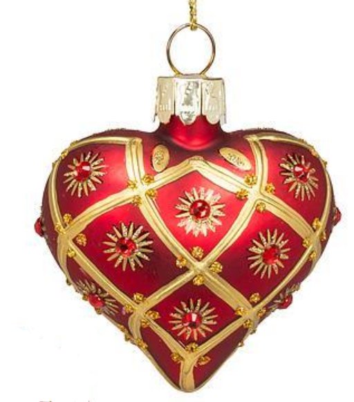 Fancy Small Heart Ornament - Lemon And Lavender Toronto