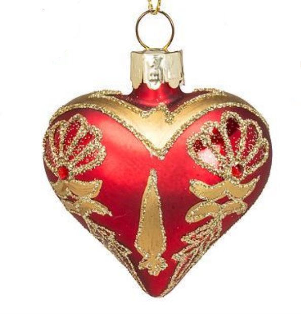 Fancy Small Heart Ornament - Lemon And Lavender Toronto