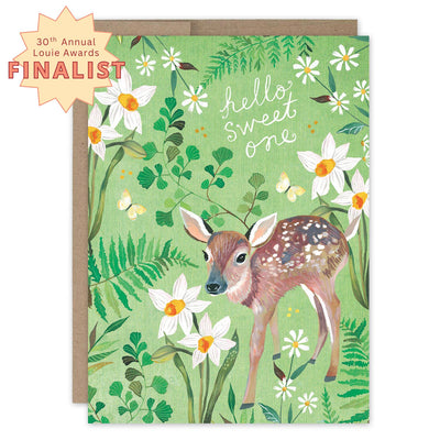 Fawn New Baby Card - Lemon And Lavender Toronto