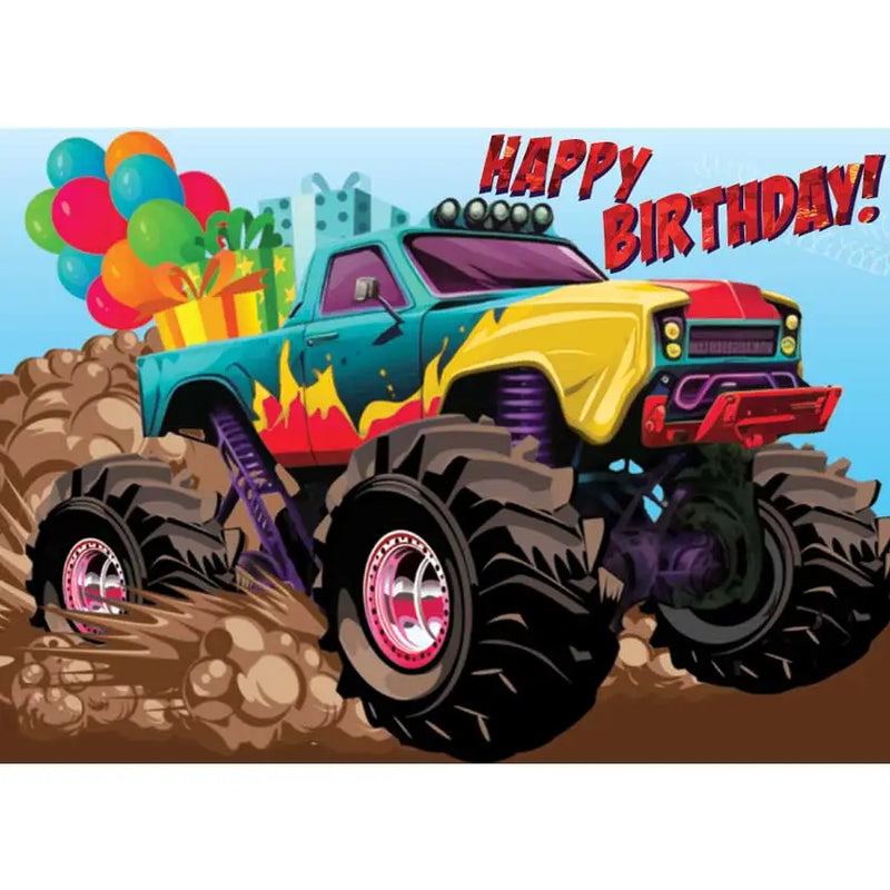 Monster Truck Birthday Foil