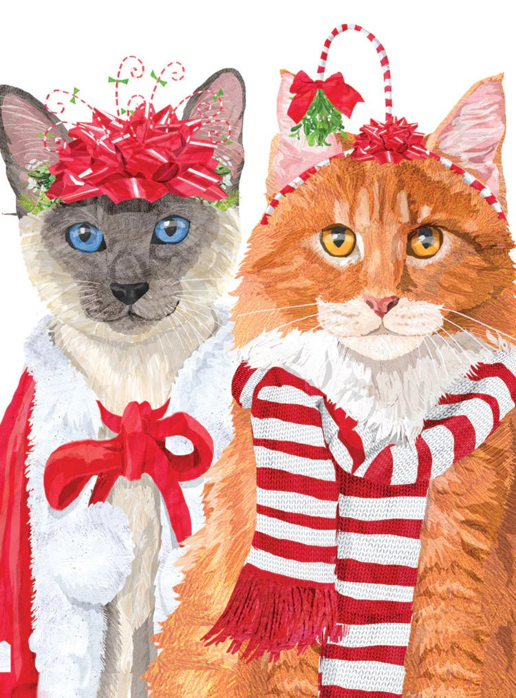 Festive Felines Holiday Card - Lemon And Lavender Toronto