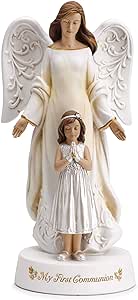 Figurine-Communion-Angel with Girl - Lemon And Lavender Toronto