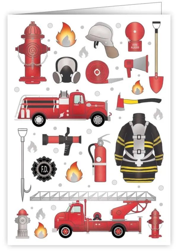 Fire Fighter Greeting Card - Lemon And Lavender Toronto