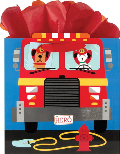 Fire Truck Large Gift Bag - Lemon And Lavender Toronto