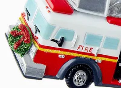 Fire Truck Ornament For Personalization - Lemon And Lavender Toronto