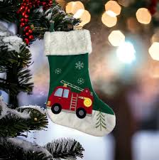 Fire Truck Stocking - Lemon And Lavender Toronto