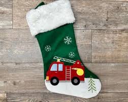 Fire Truck Stocking - Lemon And Lavender Toronto