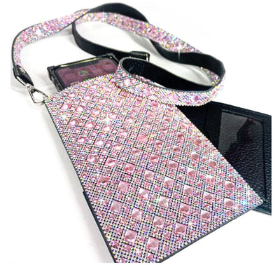 Flamingo Pink Crystal Cellphone Purse - Lemon And Lavender Toronto