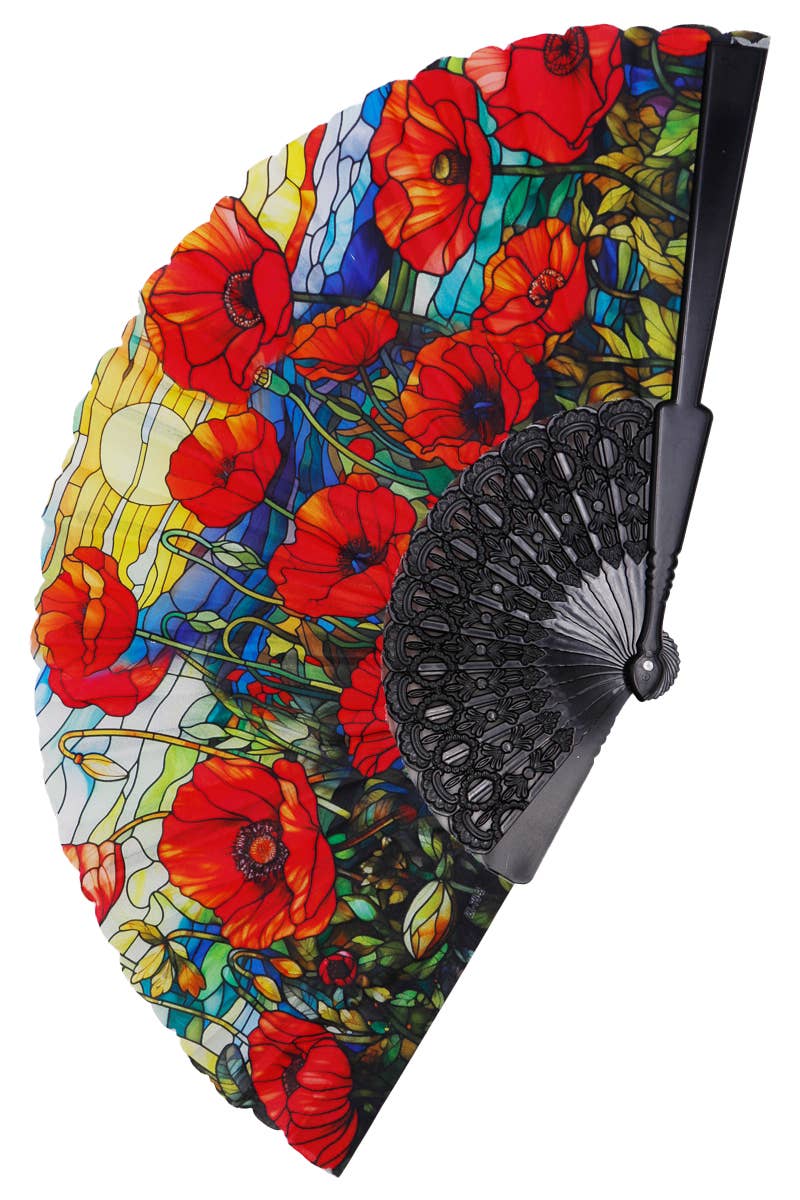 Floral Handheld Folding Fan - Lemon And Lavender Toronto