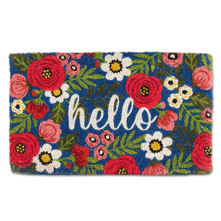 Floral Hello Doormat - Lemon And Lavender Toronto