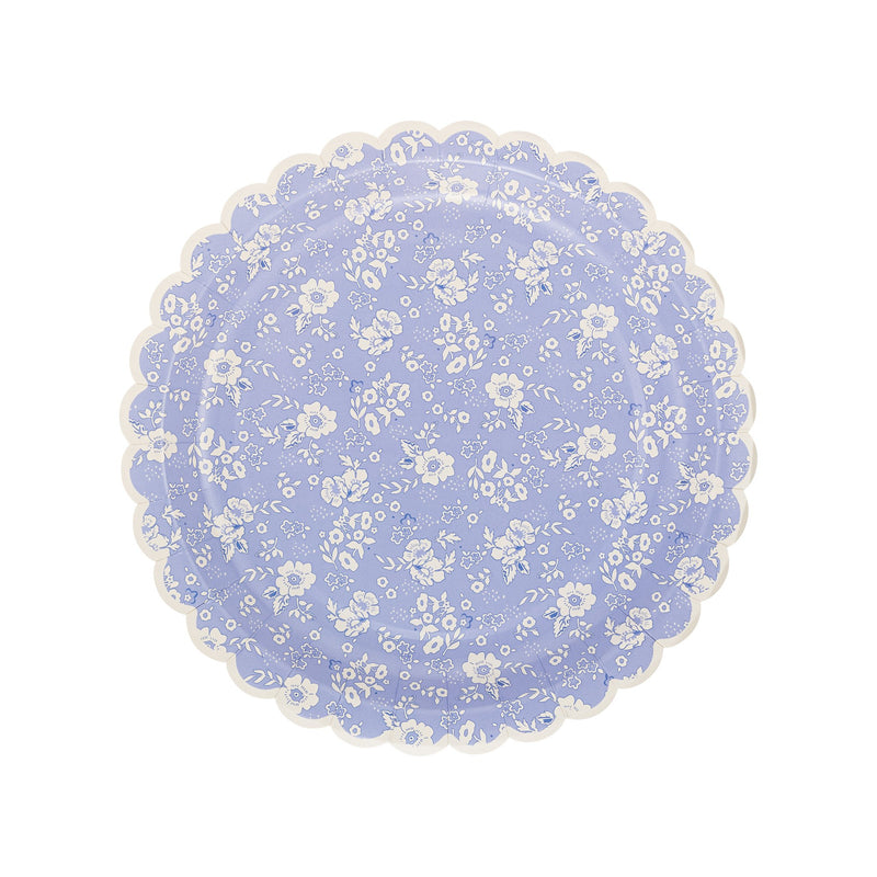 Floral Lavender Paper Plate - Lemon And Lavender Toronto