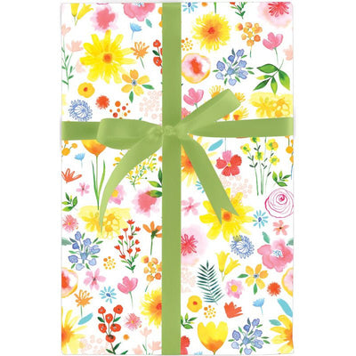 Floral Splash Gift Wrapping 5 ft. Roll Wrap - Lemon And Lavender Toronto