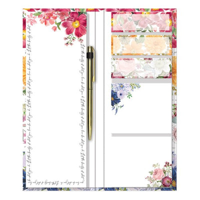 Floral Stripe Note-Folio - Lemon And Lavender Toronto