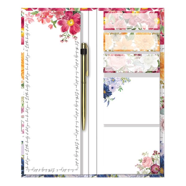 Floral Stripe Note-Folio - Lemon And Lavender Toronto