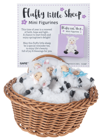 Fluffy Little Sheep Mini Figurine - Lemon And Lavender Toronto