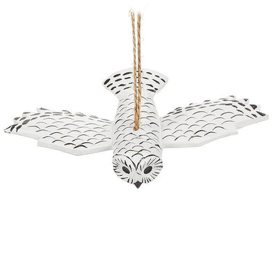 Flying Snowy Owl Ornament - Lemon And Lavender Toronto