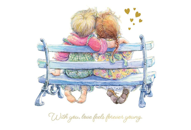 Forever Young Anniversary Greeting Card - Lemon And Lavender Toronto