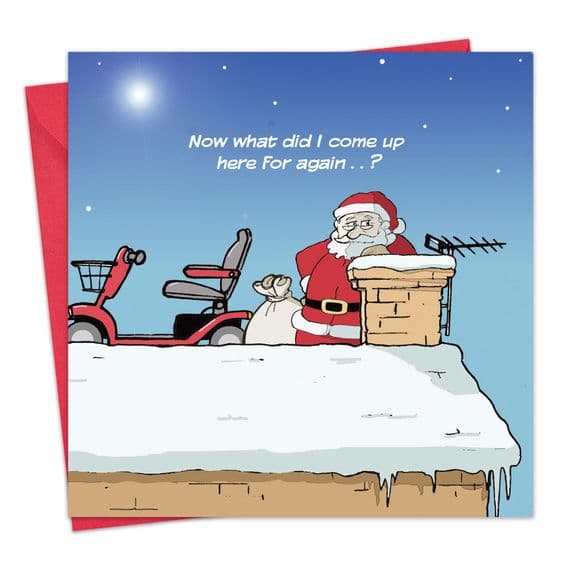 Forgetful Santa Funny Christmas Card