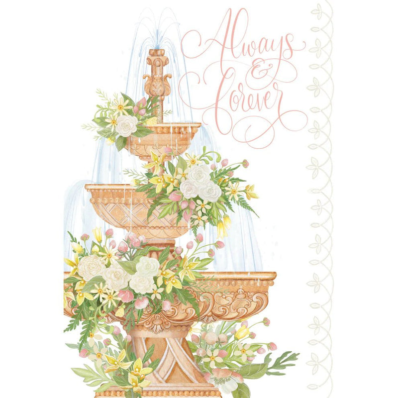 Fountain Wedding Card - Lemon And Lavender Toronto