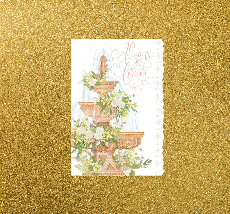 Fountain Wedding Card - Lemon And Lavender Toronto