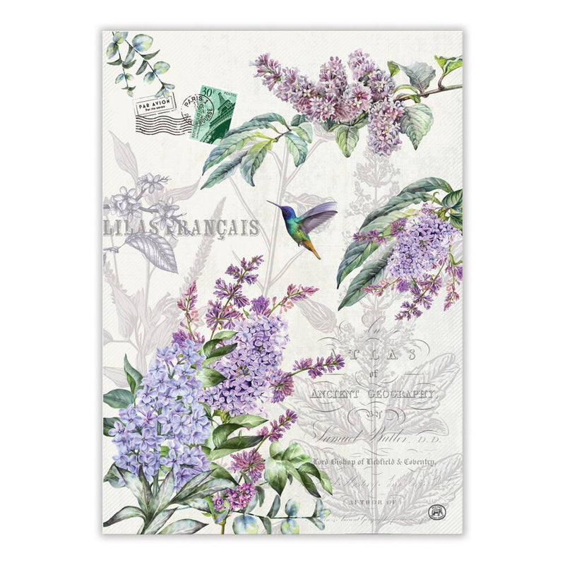 French Lilacs Kitchen Towel - Lemon And Lavender Toronto