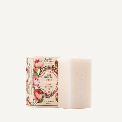 French Natural Rose Soap Bar with Essential Oil