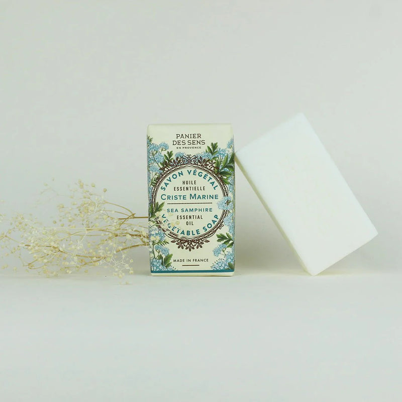 French Natural Sea Samphire Soap Bar with Essential Oil