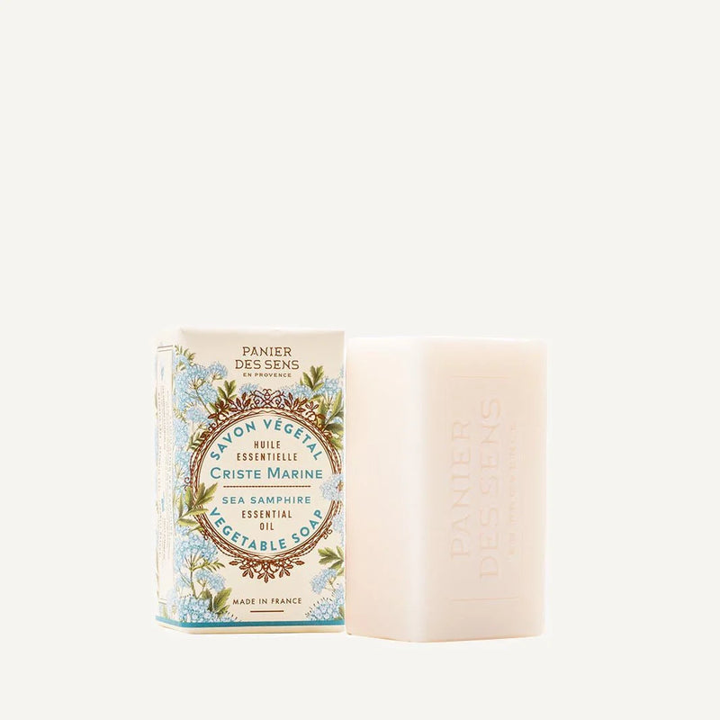 French Natural Sea Samphire Soap Bar with Essential Oil