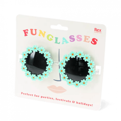 Funglasses - Green daisy sunglasses - Lemon And Lavender Toronto