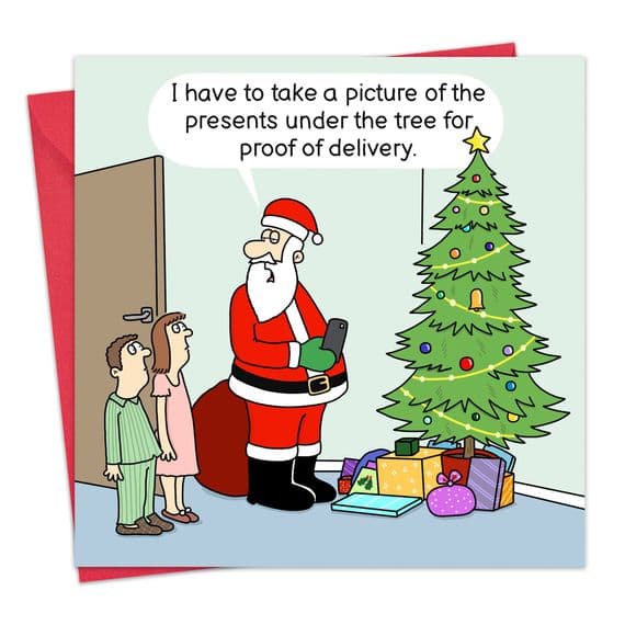 Proof of Delivery- Funny Christmas Card