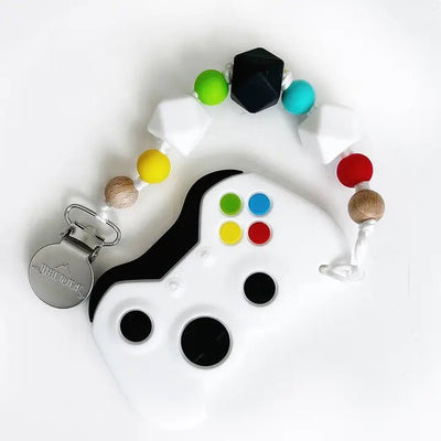 Game Controller Teether with Clip - Lemon And Lavender Toronto