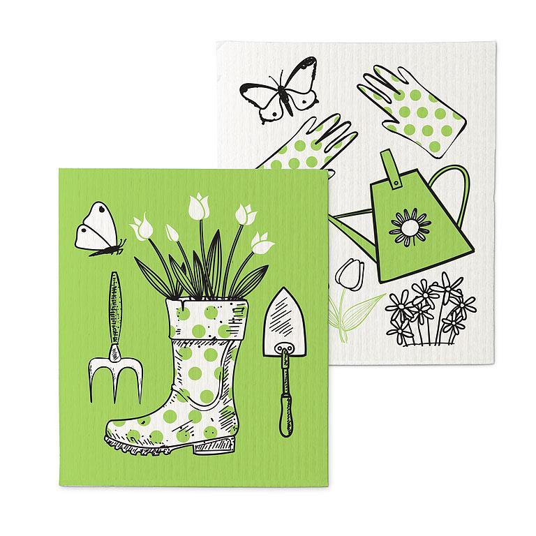 Garden Icons Dishcloths. Set of 2 - Lemon And Lavender Toronto