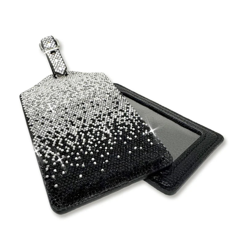 Black Ombre Luggage Tag