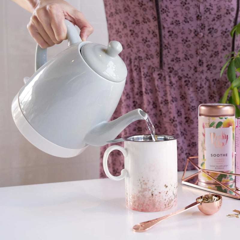 Noelle™ Grey Ceramic Electric Tea Kettle