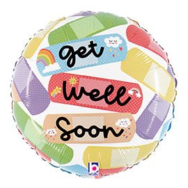 Get Well Soon Bandaids 9" Balloon - Lemon And Lavender Toronto