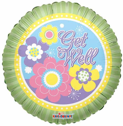 Get Well Soon Flowers 9" Balloon - Lemon And Lavender Toronto