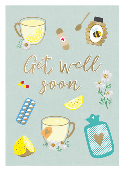 Get well soon Greeting Card - Lemon And Lavender Toronto