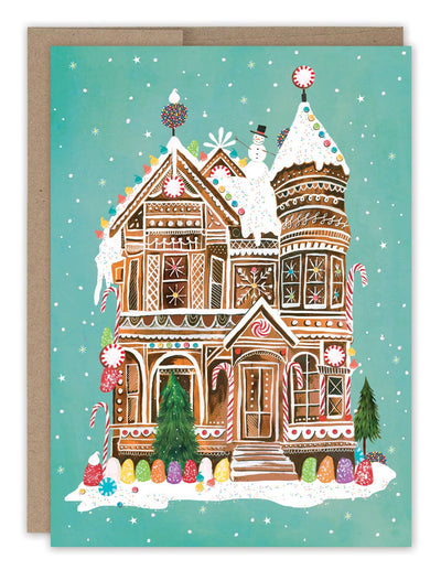 Gingerbread House Holiday Card - Lemon And Lavender Toronto