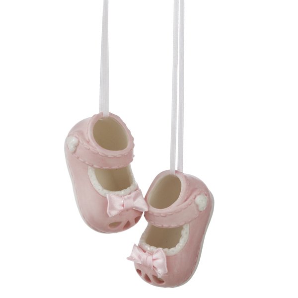 Girl Baby Shoe Ornament Set (2 pc. set) - Lemon And Lavender Toronto