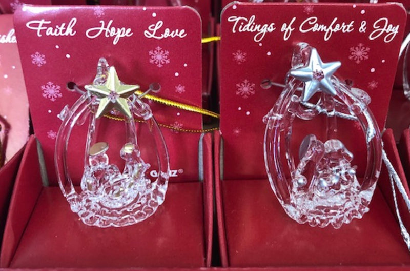 Glass Nativity Ornament - Lemon And Lavender Toronto