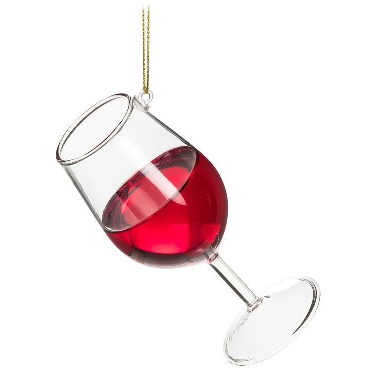 Glass of Red Wine Ornament - Lemon And Lavender Toronto