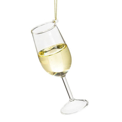 Glass of White Wine Ornament - Lemon And Lavender Toronto