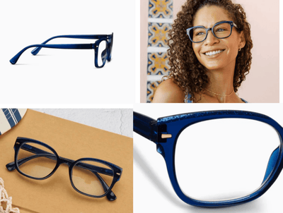 Glimmer ( Navy) Reading Glasses - Peepers - Lemon And Lavender Toronto