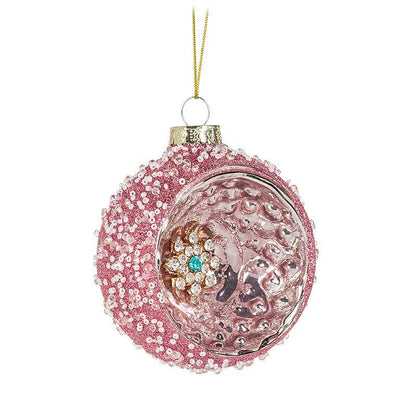 Glittery Reflector Ball Ornament - Lemon And Lavender Toronto