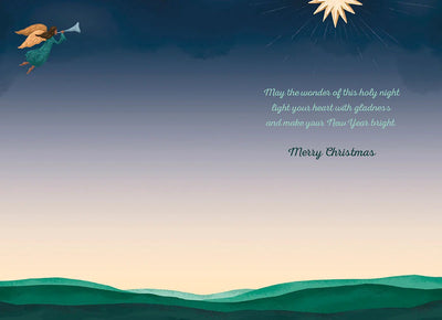 Glory to God in the Highest Flying Angels Christmas Card - Lemon And Lavender Toronto